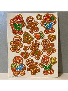 Vintage Hallmark 1984 Gingerbread Scratch ‘N Sniff Stickers
